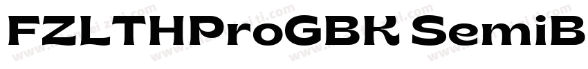 FZLTHProGBK SemiBold字体转换